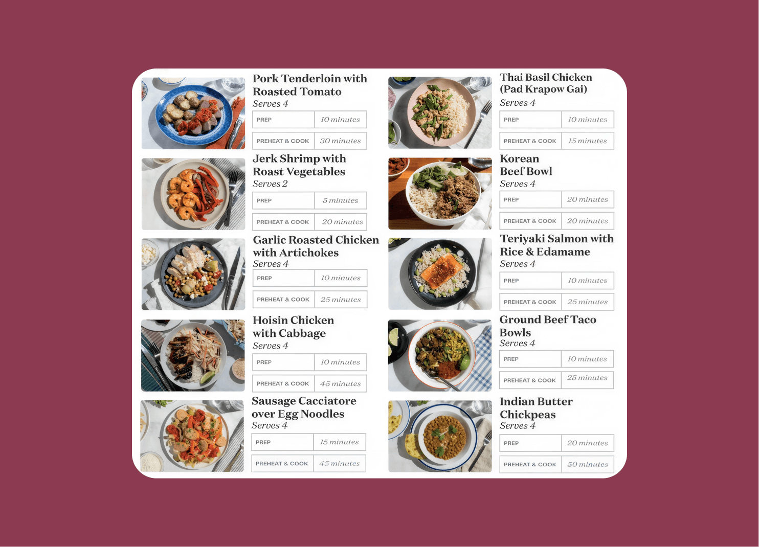 Quick, Easy, Complete Meals
